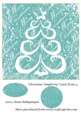 Christmas Simplicity Card Front 4
