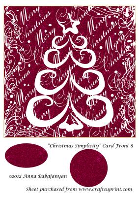Christmas Simplicity Card Front 8
