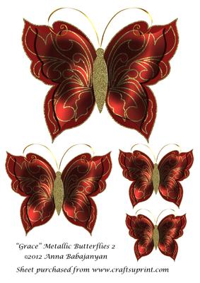 Grace Metallic Butterflies 2