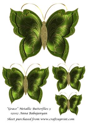 Grace Metallic Butterflies 3