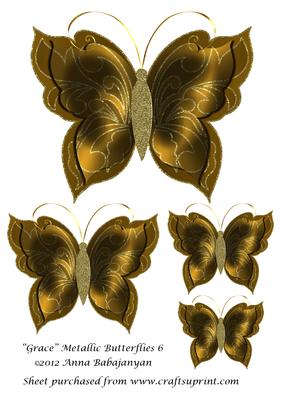 Grace Metallic Butterflies 6