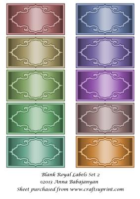 Blank Royal Labels Set 2