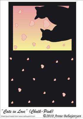 Cats in Love ( Chalk-pink)