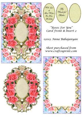 Roses for You Card Front & Insert 2