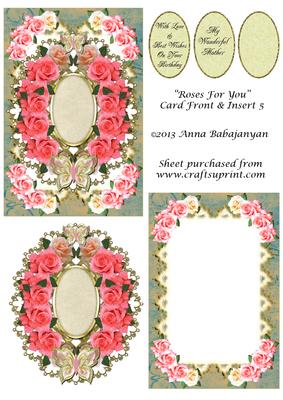 Roses for You Card Front & Insert 5