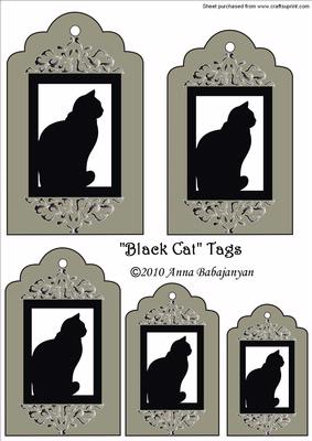 Black Cat Tags