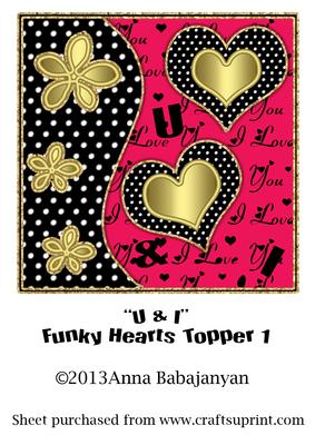 U & I Funky Hearts Topper 1