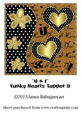 U & I Funky Hearts Topper 9