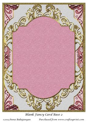 Blank Fancy Card Base 2