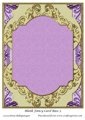 Blank Fancy Card Base 3