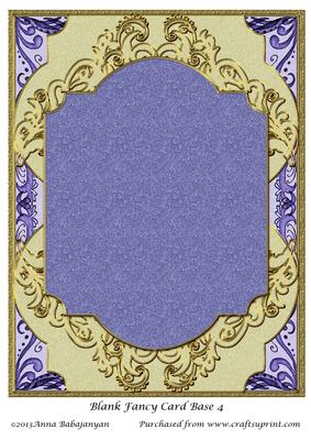 Blank Fancy Card Base 4