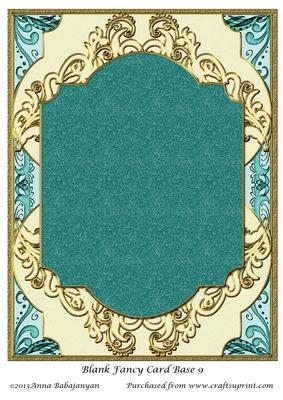 Blank Fancy Card Base 9