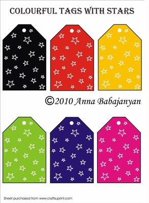 Colourful Tags with Stars