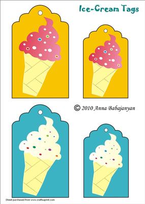 Ice-cream Tags