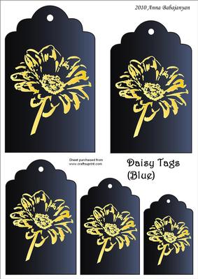 Daisy Tags ( Blue)
