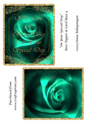On Your Special Day Rose Topper & Card Base 4