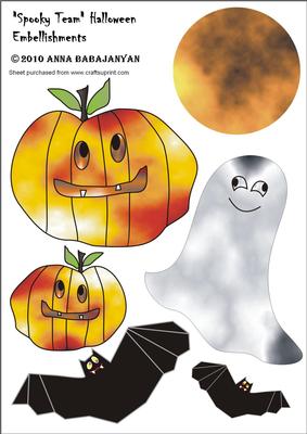 Spooky Team Halloween Embellishments