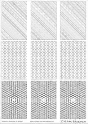 Honeycomb and Hatching Atc Backings
