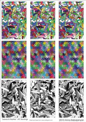 Leaves and Reptiles Atc Backings
