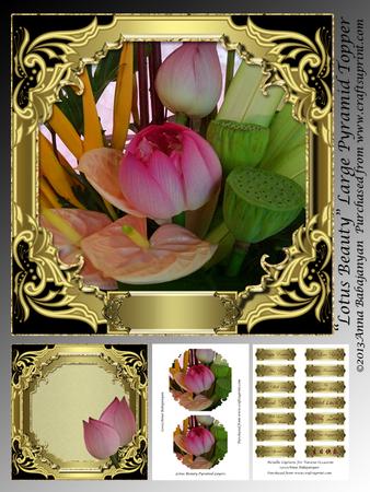 Lotus Beauty Large Pyramid Topper