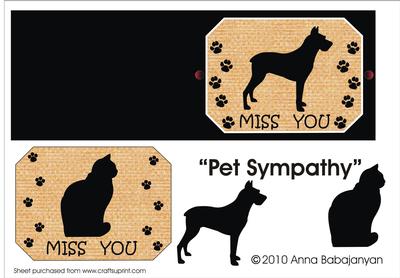 Pet Sympathy Card