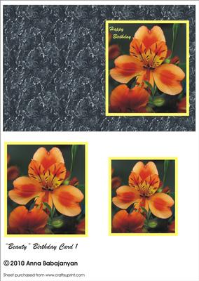 Beauty Birthday Card 1