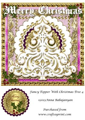 Fancy Topper with Christmas Tree 4