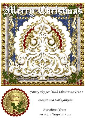 Fancy Topper with Christmas Tree 5