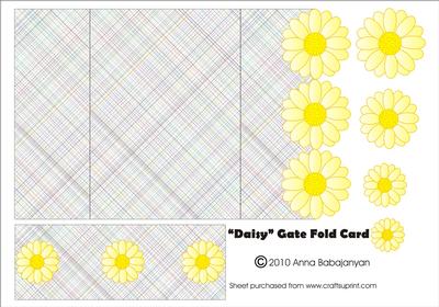 Daisy Gate Fold Card
