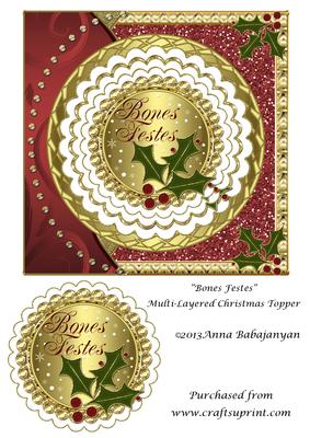 Bones Festes Multi-layered Christmas Topper