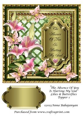 The Absence of You is Hurting My Soul Lilies & Butterflies 1