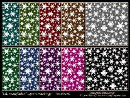 Oh, Snowflakes! Square Backings