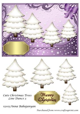 Cute Christmas Trees Line Dance 3