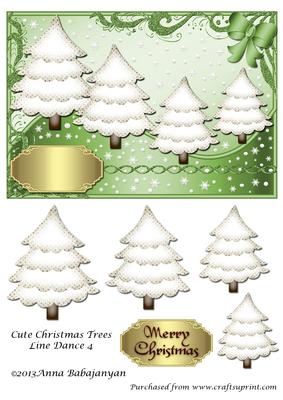 Cute Christmas Trees Line Dance 4