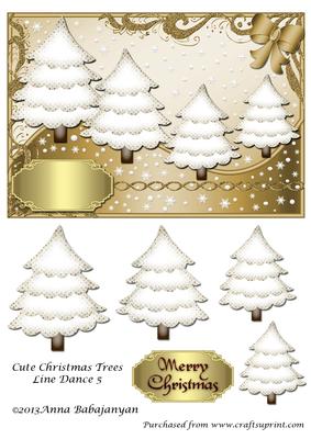 Cute Christmas Trees Line Dance 5