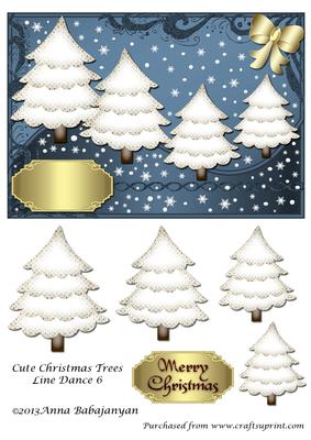 Cute Christmas Trees Line Dance 6