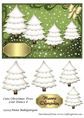 Cute Christmas Trees Line Dance 8