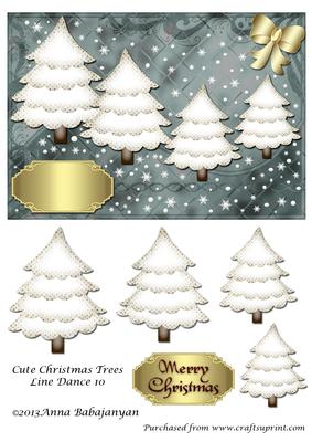 Cute Christmas Trees Line Dance 10