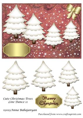 Cute Christmas Trees Line Dance 11