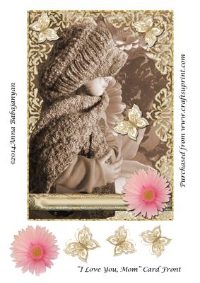 I Love You, Mom Card Front