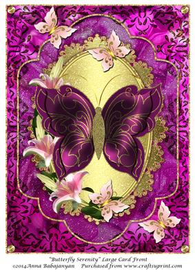 Butterfly Serenity Large Card Front