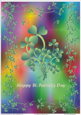 A4 "happy St.patrick's Day" 3