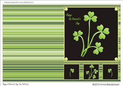 Happy St.Patricks Day Duo Fold Card