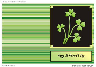 Shamrocks Duo Fold Card
