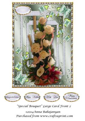 Special Bouquet Large Card Front 2