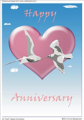 A4 "gulls" Happy Anniversary