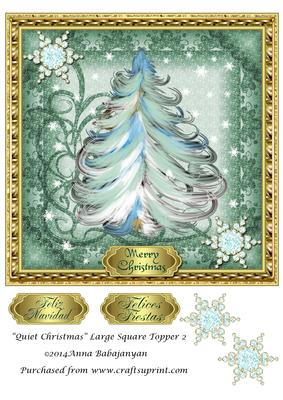 Quiet Christmas Large Square Topper 2
