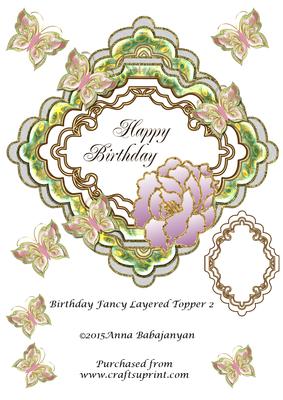 Birthday Fancy Layered Topper 2