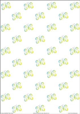 Childhood Butterflies Blue-yellow