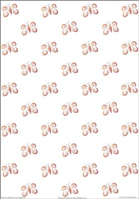 Childhood Butterflies Sand Regal-red